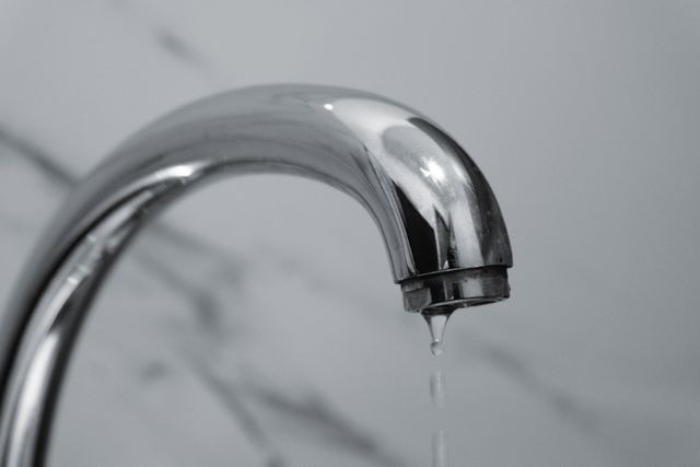 a leaky faucet